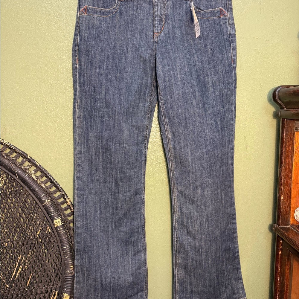 CAbi Women's Boot Cut Jeans in Denim Blue